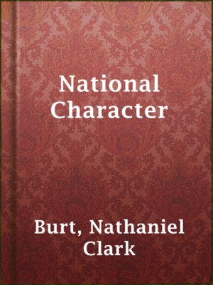 cover image of National Character
